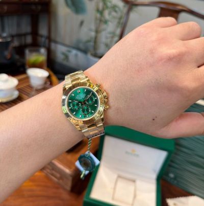 Clean Factory ROLEX Daytona 40*12.2MM 7750 Movement 904L Steel Green Watch